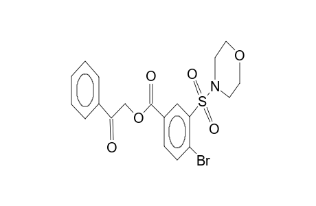 benzoic acid, 4-bromo-3-(4-morpholinylsulfonyl)-, 2-oxo-2-phenylethyl ester
