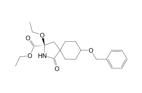 2-Azaspiro[4.5]decane-3-carboxylic acid, 3-ethoxy-1-oxo-8-(phenylmethoxy)-, ethyl ester, cis-(.+-.)-