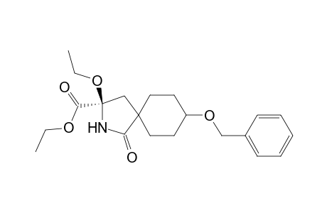 2-Azaspiro[4.5]decane-3-carboxylic acid, 3-ethoxy-1-oxo-8-(phenylmethoxy)-, ethyl ester, cis-(.+-.)-