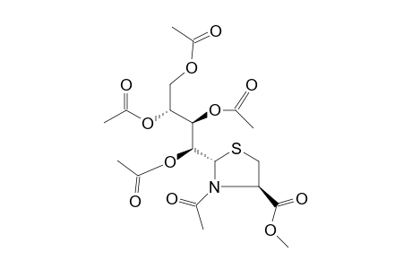 (2S,4R)-3-acetyl-2-[(1S,2R,3R)-1,2,3,4-tetraacetoxybutyl]thiazolidine-4-carboxylic acid methyl ester