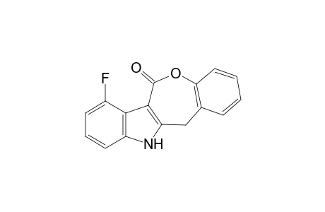 [5H,11H)-[1]-Benzoxepino[4,3-b]-(4'-fluoro)indol-6-one
