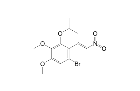 (E)-6-Bromo-.beta.-nitro-2-isopropoxy-3,4-dimethoxystyrene