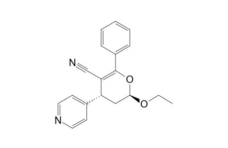 (2R*,4R*)-2-Ethoxy-6-phenyl-4-(4'- pyridyl)-3,4-dihydro-2H-pyran-5-carbonitrile