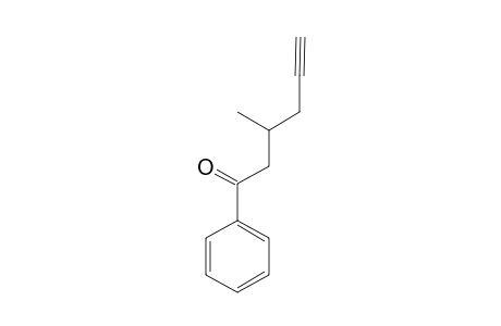 3-methyl-1-phenylhex-5-yn-1-one