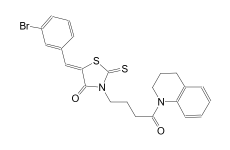 4-thiazolidinone, 5-[(3-bromophenyl)methylene]-3-[4-(3,4-dihydro-1(2H)-quinolinyl)-4-oxobutyl]-2-thioxo-, (5Z)-