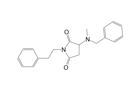 2,5-pyrrolidinedione, 3-[methyl(phenylmethyl)amino]-1-(2-phenylethyl)-