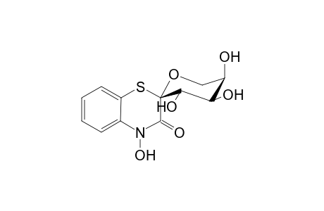 3',4',4',5'-Tetrahydroxy-D-arabino-2H-(1,4)-benzothiazine-2-spiro[2'-pyran-3(4H)-one]