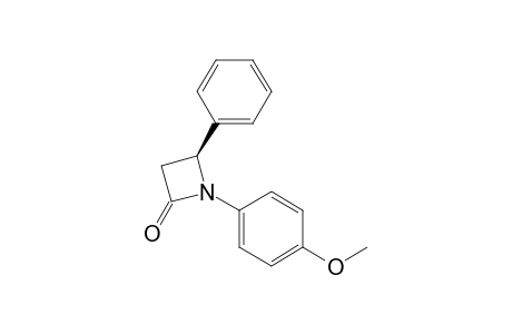 (4S)-1-(4-methoxyphenyl)-4-phenyl-2-azetidinone