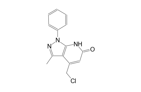 6H-pyrazolo[3,4-b]pyridin-6-one, 4-(chloromethyl)-1,7-dihydro-3-methyl-1-phenyl-