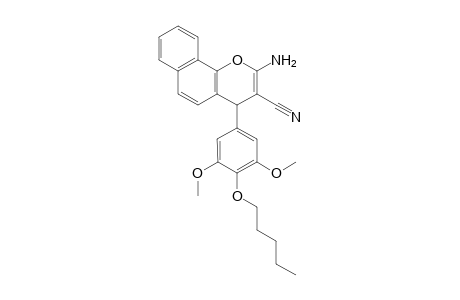 2-Amino-4-(3,5-dimethoxy-4-pentyloxyphenyl)-4H-naphtho(1,2-b)pyran-3-carbonitrile