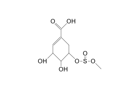 (.+-.)-3,4-Dihydroxy-5-methanesulfonyloxy-cyclohexene-1-carboxylic acid