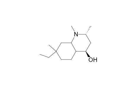 1,2,7-trimethyl-7-ethyl-trans-decahydro-4-quinolol