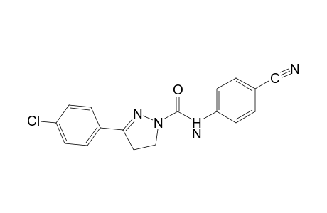 3-(p-chlorophenyl)-4'-cyano-2-pyrazoline-1-carboxanilide