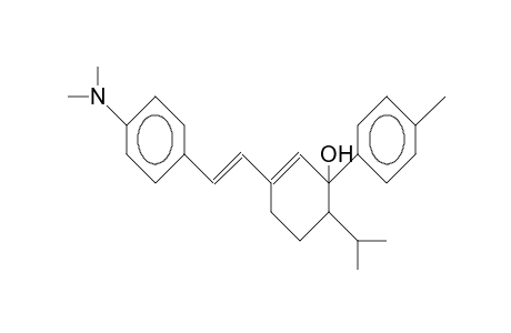 1-(4-Dimethylamino-styryl)-4-isopropyl-3-(4-tolyl)-1-cyclohexen-3-ol