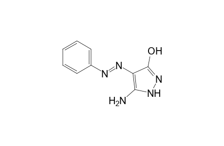 5-amino-4-(phenylazo)pyrazol-3-ol