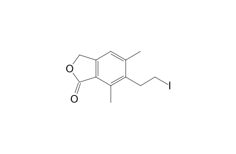 1(3H)-Isobenzofuranone, 6-(2-iodoethyl)-5,7-dimethyl-