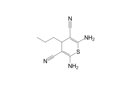 2,6-bis(azanyl)-4-propyl-4H-thiopyran-3,5-dicarbonitrile