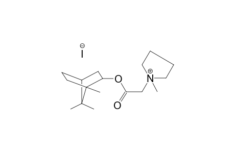 1-methyl-1-{2-oxo-2-[(1,7,7-trimethylbicyclo[2.2.1]hept-2-yl)oxy]ethyl}pyrrolidinium iodide