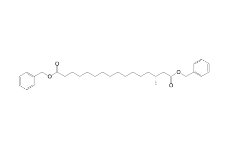 (3R)-3-methylhexadecanedioic acid bis(phenylmethyl) ester