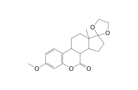 6-Oxaestra-1,3,5(10)-triene-7,17-dione, 3-methoxy-, cyclic 17-(1,2-ethanediyl acetal), (8.alpha.)-