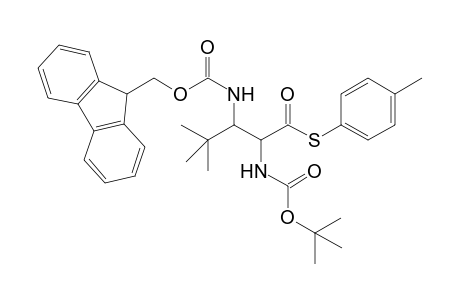 3,3-Dimethyl-1-(N-tert-butoxycarbonyl)amino-1-(tolylthiocarbonyl)-2-(N-fluoren-9-ylmethoxycarbonyl)butane