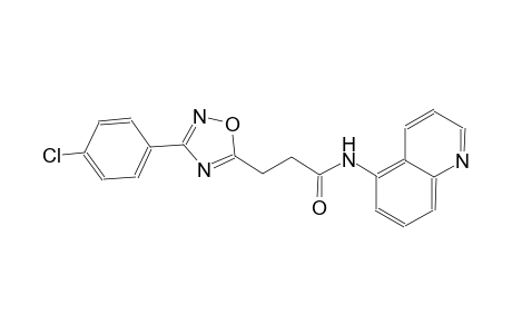 1,2,4-oxadiazole-5-propanamide, 3-(4-chlorophenyl)-N-(5-quinolinyl)-