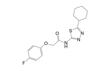 N-(5-cyclohexyl-1,3,4-thiadiazol-2-yl)-2-(4-fluorophenoxy)acetamide