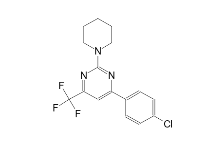 4-(4-chlorophenyl)-2-(1-piperidinyl)-6-(trifluoromethyl)pyrimidine