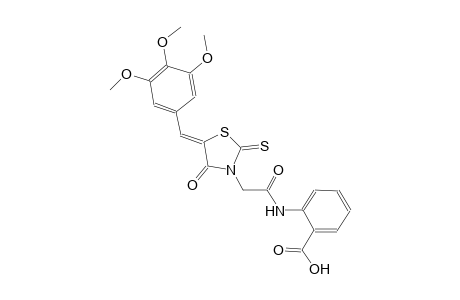 benzoic acid, 2-[[[(5Z)-4-oxo-2-thioxo-5-[(3,4,5-trimethoxyphenyl)methylene]thiazolidinyl]acetyl]amino]-