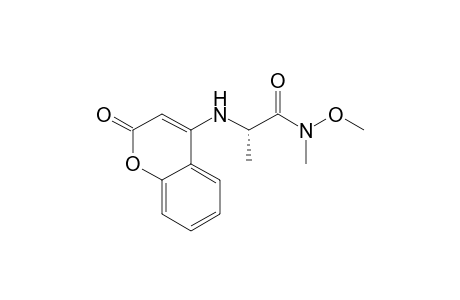 N-(2-Oxo-2H-1-benzopyran-4-yl)alanine N'-methoxy-N'-methylamide