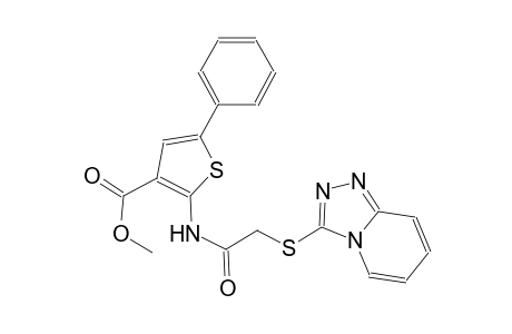 3-thiophenecarboxylic acid, 5-phenyl-2-[[([1,2,4]triazolo[4,3-a]pyridin-3-ylthio)acetyl]amino]-, methyl ester