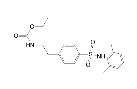 Carbamic acid, [2-[4-[[(2,6-dimethylphenyl)amino]sulfonyl]phenyl]ethyl]-, ethyl ester