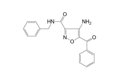 3-Isoxazolecarboxamide, 4-amino-5-benzoyl-N-(phenylmethyl)-