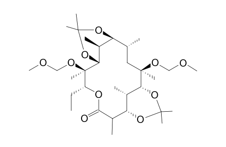 3,5:9,11-Bis(isopropylidene)-6,12-di-O-(methoxymethoxy)-(9S)-9-dihydroerythronolode A