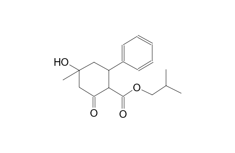 cyclohexanecarboxylic acid, 4-hydroxy-4-methyl-2-oxo-6-phenyl-, 2-methylpropyl ester