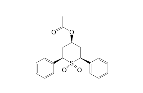 (2R,4s,6S)-2,6-Diphenyltetrahydro-2H-thiopyran-4-ol, acetate, 1,1-dioxide