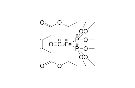 Iron, carbonyl[(2,3,4,5-.eta.)-diethyl 2,4-hexadienedioate]bis(trimethyl phosphite-P)-