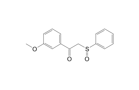 1-(3-Methoxyphenyl)-2-(phenylsulfinyl)ethanone
