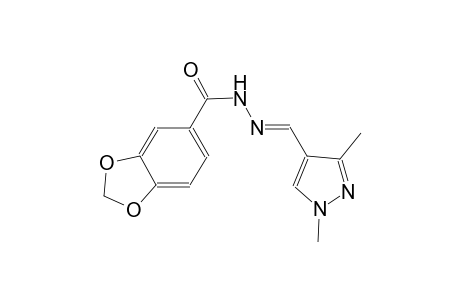 N'-[(E)-(1,3-dimethyl-1H-pyrazol-4-yl)methylidene]-1,3-benzodioxole-5-carbohydrazide