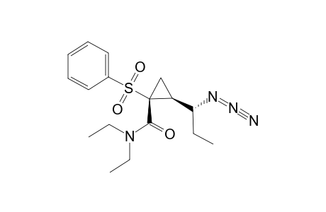 (1R,2S)-1-PHENYLSULFONYL-2-[(S)-1-AZIDOPROPYL]-N,N-DIETHYLCYCLOPROPANECARBOXAMIDE