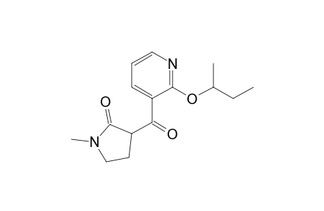 3-[(2-sec-Butoxy-3-pyridinyl)carbonyl]-1-methyl-2-pyrrolidinone