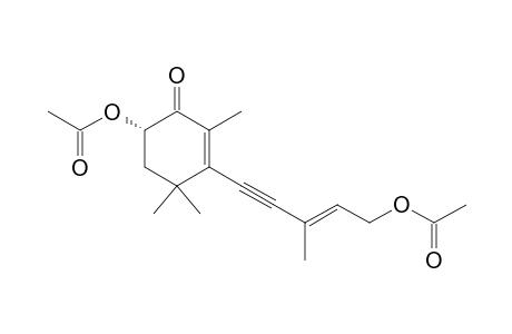 2-Cyclohexen-1-one, 6-(acetyloxy)-3-[5-(acetyloxy)-3-methyl-3-penten-1-ynyl]-2,4,4-trimethyl-, [S-(E)]-