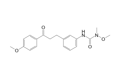 Urea, N-methoxy-N'-[3-[3-(4-methoxyphenyl)-3-oxopropyl]phenyl]-N-methyl-