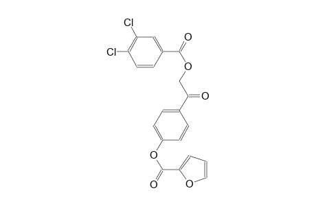 4-{2-[(3,4-dichlorobenzoyl)oxy]acetyl}phenyl 2-furoate