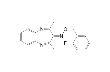 3H-1,5-benzodiazepin-3-one, 2,4-dimethyl-, O-[(2-fluorophenyl)methyl]oxime