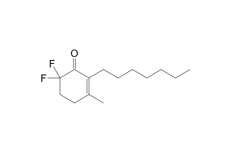 6,6-Difluoro-2-heptyl-3-methylcyclohex-2-en-1-one