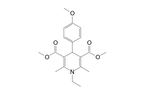 4-(4-Methoxyphenyl)-2,6-dimethyl-3,5-dimethoxycarbonyl-N-ethyl-1,4-dihydropyridine