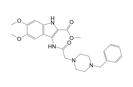 methyl 3-{[(4-benzyl-1-piperazinyl)acetyl]amino}-5,6-dimethoxy-1H-indole-2-carboxylate