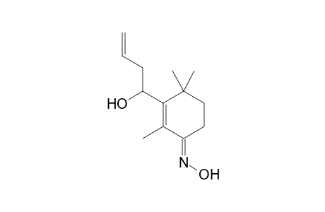 2-Cyclohexen-1-one, 3-(1-hydroxy-3-butenyl)-2,4,4-trimethyl-, oxime