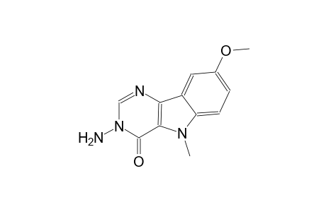 3-amino-8-methoxy-5-methyl-3,5-dihydro-4H-pyrimido[5,4-b]indol-4-one